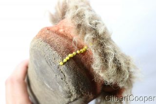 SIOUX QUILLED MOCCASINS WITH DROPS - BUFFALO FUR 5