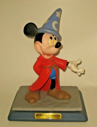 1994 Disney Convention Mickey Mouse Fantastia Statue Mib Ltd 25/2000 Signed
