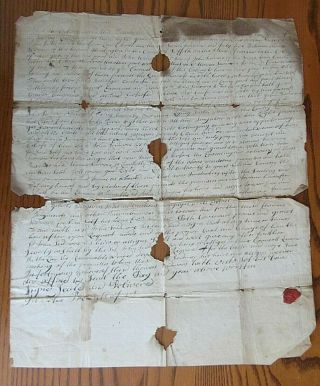 1745 Skidmore Indenture Huntington,  County Of Suffolk,  Colony Of York - Orig