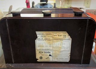 RCA Model 56X11 AM/SW AC/DC Table Radio 5