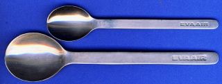 Airline Flatware/cutlery Spoons - Eva Airlines - (coffee And Teaspoon)