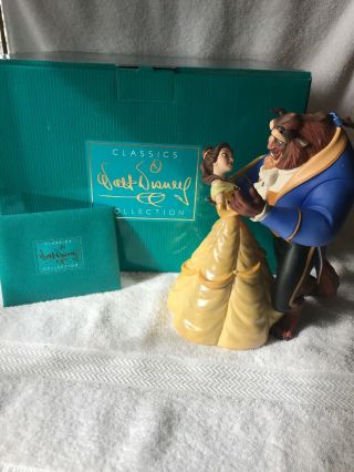 Wdcc Beauty And The Beast Tale As Old As Time Walt Disney Figurine
