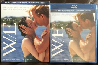 A Film By Madonna W.  E.  We Blu - Ray,  Dvd Combo Pack Canada Ed.  Reg.  1