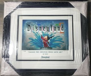 - LE Disneyland Magic Framed Disney Art Print By Noah Signed 305/950 15x13 2