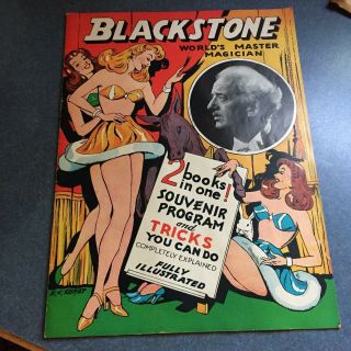 Vintage Blackstone Magician Souvenir Program Atlantic City Steel Pier