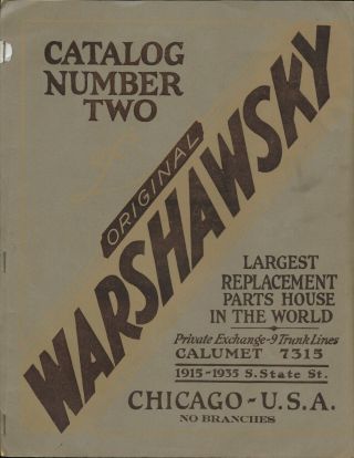 3 Warshawsky auto parts catalogs dating from 1923 to 1933 3