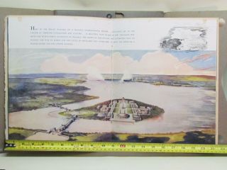 Rare 1945 USA & Canada Niagara Falls Proposal For Navy Island as UN Headquarters 5