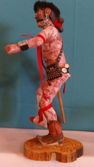 KACHINA DOLL COLLECTIBLE Hand Carved Wood Katsina Navajo Clown Ceremony Figure 11