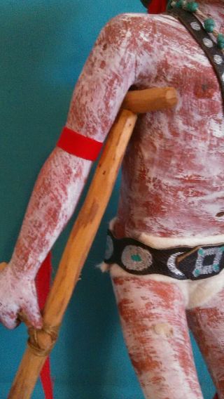KACHINA DOLL COLLECTIBLE Hand Carved Wood Katsina Navajo Clown Ceremony Figure 6