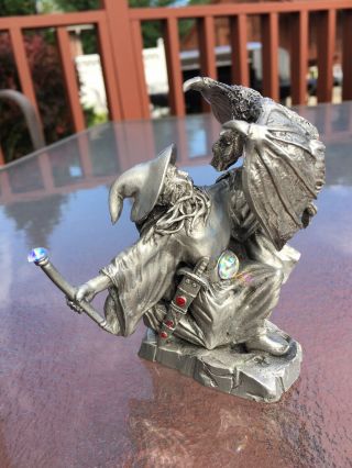 .  Rawcliffe Pewter “arthanen” Wizard Figurine 1989