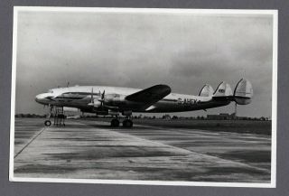 Boac Lockheed Constellation G - Ahek Vintage Airline Photo B.  O.  A.  C.