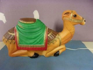 Vintage Empire Carolina Enterprises 27 " Blow Mold Nativity Camel Christmas Light