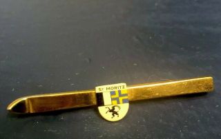 Vintage St Moritz Switzerland Ski Resort Ski Pin Pin - Back