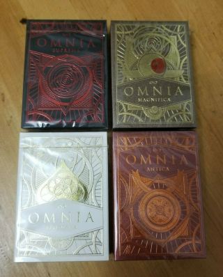 4 Decks Of Rare Omnia Playing Cards Thirdway Industries Suprema & Magnifica