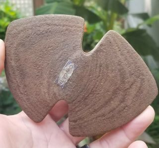Fine Double Notched Bat Wing Bannerstone Indian artifact Hard stone Clay County 4