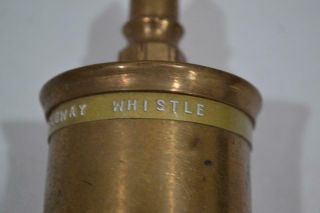 Antique Crosby Brass Steam Whistle from 1908 NYC Subway 10