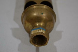 Antique Crosby Brass Steam Whistle from 1908 NYC Subway 12