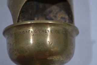 Antique Crosby Brass Steam Whistle from 1908 NYC Subway 5