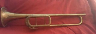 Vintage Buckingham Made In England Bugle Trumpet Horn No Mouthpiece
