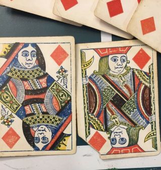 Civil War Era No Numbers Andrew Dougherty Excelsior Playing Cards Deck US 1800s 11