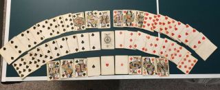 Civil War Era No Numbers Andrew Dougherty Excelsior Playing Cards Deck Us 1800s