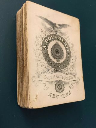 Civil War Era No Numbers Andrew Dougherty Excelsior Playing Cards Deck US 1800s 2