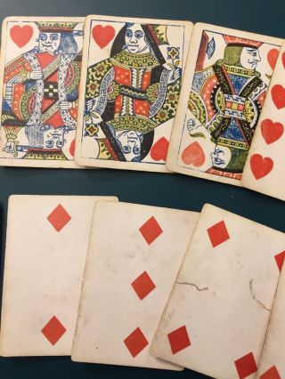 Civil War Era No Numbers Andrew Dougherty Excelsior Playing Cards Deck US 1800s 7