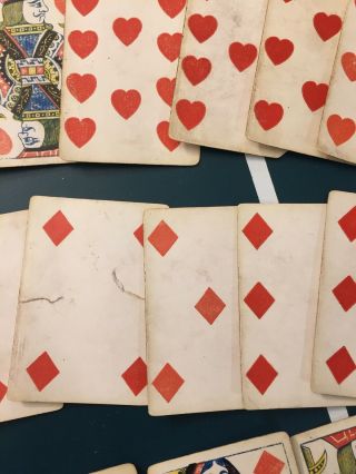 Civil War Era No Numbers Andrew Dougherty Excelsior Playing Cards Deck US 1800s 8
