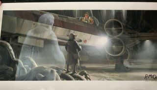 Star Wars Dagobah Lithograph Signed By Ralph Mcquarrie 65/80