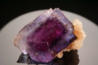 Aesthetic Blue & Purple Fluorite Crystalwith Strontianite Minerva Mine,  Illinois