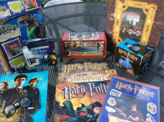 Harry Potter Bundle Of Memorabilia,  Cds,  Calendars,  Tissue Box Etc
