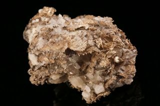 UNIQUE Native Silver with Calcite HIMMELSFURST MINE,  GERMANY - Ex.  Robertson 3