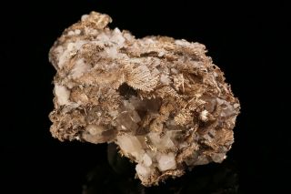 UNIQUE Native Silver with Calcite HIMMELSFURST MINE,  GERMANY - Ex.  Robertson 4