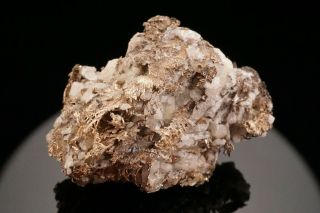 UNIQUE Native Silver with Calcite HIMMELSFURST MINE,  GERMANY - Ex.  Robertson 5