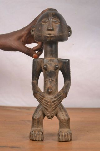 African Tribal Art,  Tabwa Statue From Congo (drc)