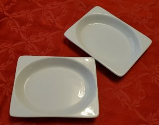 United Airlines First Class Oneida Entree Plate Dish Tray Set Of 2 8 - 9070 B - 11