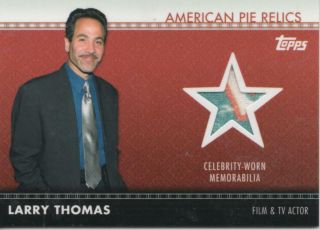 2011 Topps American Pie - Relic/material - Larry Thomas " The Soup Nazi " Seinfeld