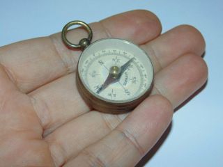 Vintage Pendant Watch Military Compass Old School Brass Body Germany