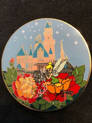 Disney Pins Limited Edition LE 100 Elizabete Gomes Tinker Bell Castle Flowers 3