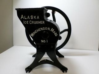 Antique " Alaska Ice Crusher " No.  1 Winchendon.  Mass Restored