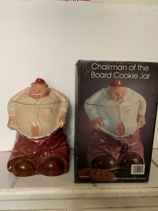 Authentic Mccoy Chairman Of The Board Cookie Jar Real Mccoy With Box