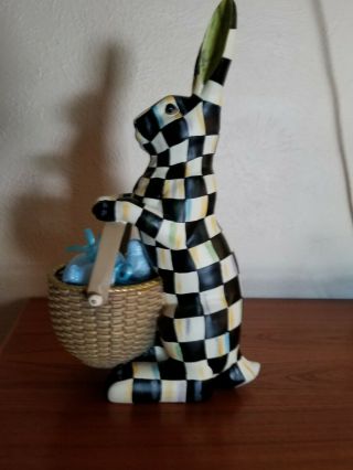 MacKenzie - Childs Courtly Check Ceramics Rabbit 2