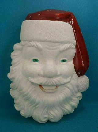Vintage 1972 Empire Plastic Electrified Giant Santa Face Blow Mold 36 " 1347 Usa
