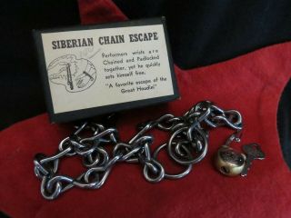 Antique Siberian Chain Escape Magic Trick