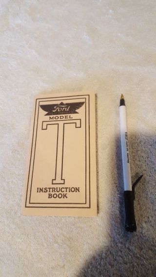 Ford Model T Instruction Book