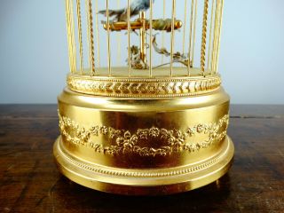 Swiss Reuge Music Box Bird Cage with Musical Automation Singing Birds 2