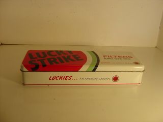 Vintage LUCKY STRIKE Cigarettes Metal Box 2