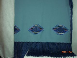 Dance Shawl,  Ladies,  Hand Tied,  Oklahoma Style,  Embroidered,  Large S423