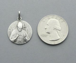 French,  Antique Religious Silver Pendant.  Alphonsus Liguori.  By Tricard. 3