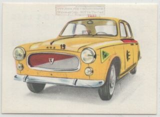 1960s Peugeot 403 French Car Automobile Vintage Ad Card